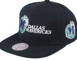 Snapback-Mitchell & Ness Dallas Mavericks Triple Play Snapback - Black