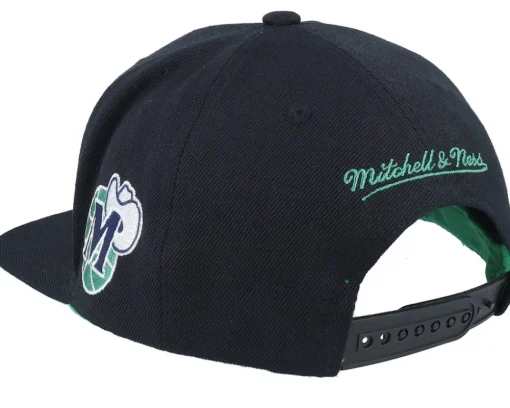 Snapback-Mitchell & Ness Dallas Mavericks Triple Play Snapback - Black
