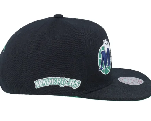 Snapback-Mitchell & Ness Dallas Mavericks Triple Play Snapback - Black