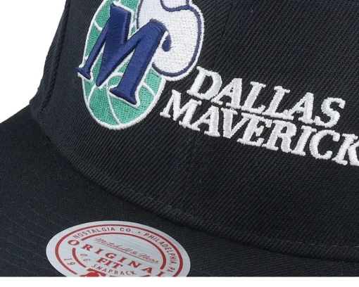 Snapback-Mitchell & Ness Dallas Mavericks Triple Play Snapback - Black