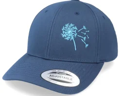 Online Iconic Dandelion In The Wind Curved Navy Adjustable -