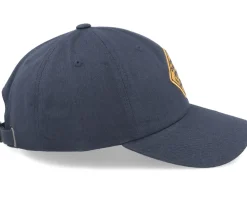 Dad Cap-Iconic Danger Crocodiles No Swimming Navy Dad Cap -