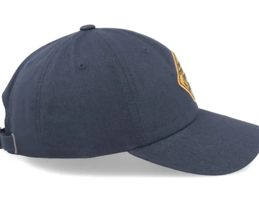 Dad Cap-Iconic Danger Crocodiles No Swimming Navy Dad Cap -