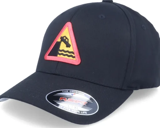 Flexfit-Iconic Danger Unprotected Edge Patch Black Flexfit -