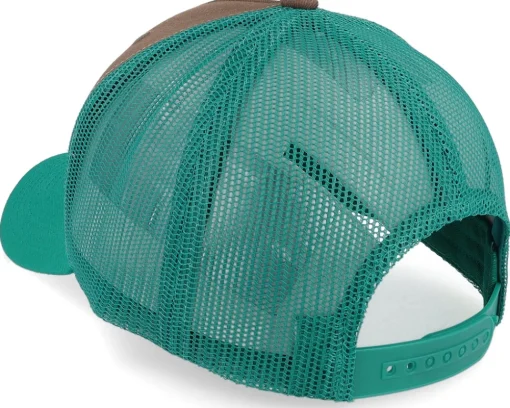 Blanks-Equip Dark /Dark Teal/Orange A-frame Trucker - Brown