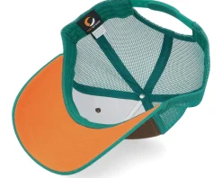 Blanks-Equip Dark /Dark Teal/Orange A-frame Trucker - Brown