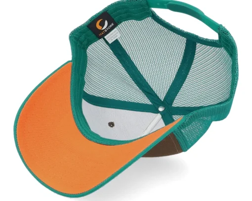 Blanks-Equip Dark /Dark Teal/Orange A-frame Trucker - Brown