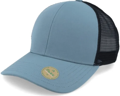 Organic Caps-Park Dark /Black Sustainable Trucker - Green