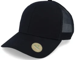 Organic Caps-Park Dark /Black Sustainable Trucker - Green