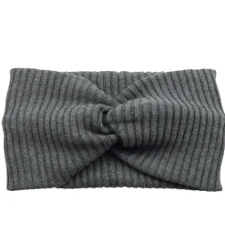 Headband-Get Fabulous Dark Grey Knitted Headband -
