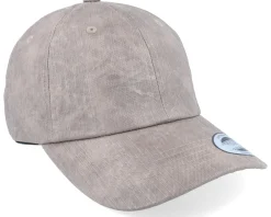 New Yupoong Darktaupe Low Profile Coated Dad Cap - Grey