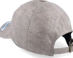 New Yupoong Darktaupe Low Profile Coated Dad Cap - Grey