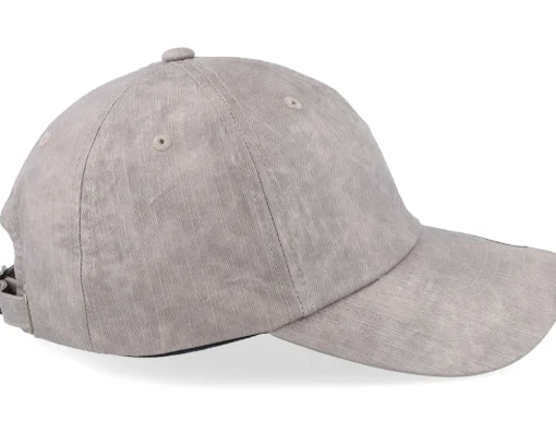 New Yupoong Darktaupe Low Profile Coated Dad Cap - Grey