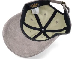 New Yupoong Darktaupe Low Profile Coated Dad Cap - Grey