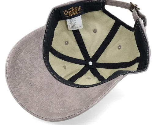 New Yupoong Darktaupe Low Profile Coated Dad Cap - Grey