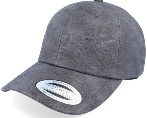 New Yupoong Darktaupe Low Profile Coated Dad Cap - Grey