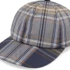 Dad Cap-City Sport DBL UNI Checkered /Beige Dad Cap - Blue
