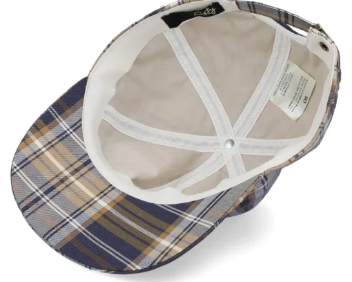 Dad Cap-City Sport DBL UNI Checkered /Beige Dad Cap - Blue