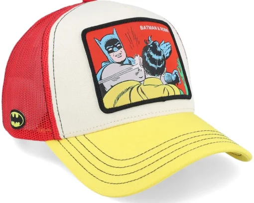 Trucker-Capslab Dc Comics Batman & Robin Red/Grey/Yellow Trucker -