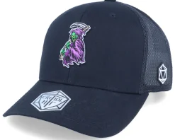Trucker-Critiql Hit Death Reaper Color Patch Black Trucker -