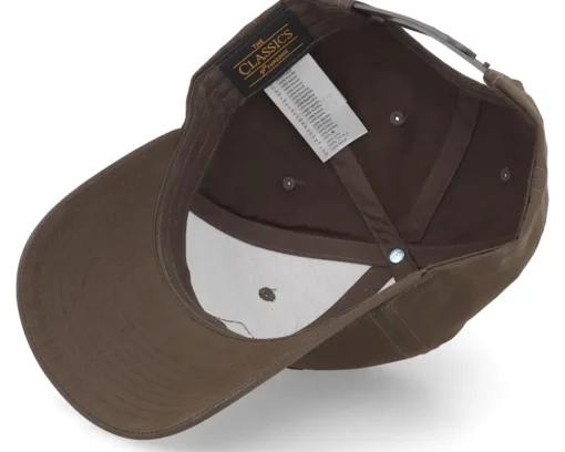 New Hunter Deer Emblem Patch Waxed Brown Adjustable -