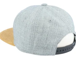 Snapback-Iconic Deer Nature Silhouette Grey/Suede Snapback -