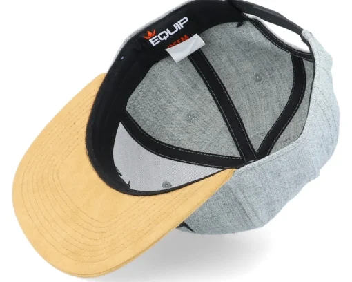 Snapback-Iconic Deer Nature Silhouette Grey/Suede Snapback -