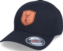 Outlet Hunter Deer Shield Patch Black Flexfit -