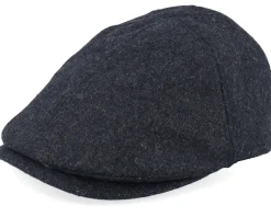 Outlet Wild Spirit Deer Shiled Patch Charcoal Wool Ivy Flat Cap -