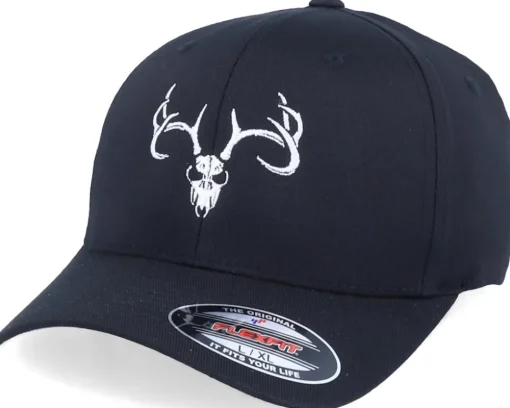 Flexfit-Hunter Deer Skull Black Flexfit -