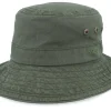 Buckets-Stetson Delave Organic Cotton Forest Green Bucket -