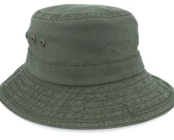 Buckets-Stetson Delave Organic Cotton Forest Green Bucket -