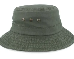 Buckets-Stetson Delave Organic Cotton Forest Green Bucket -