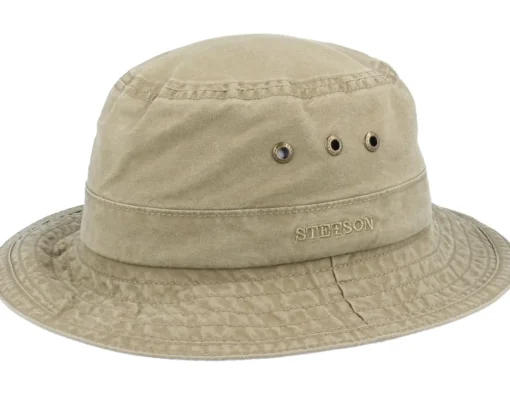 Hot Stetson Delave Organic Cotton Olive Bucket -