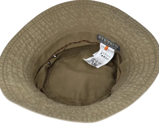 Hot Stetson Delave Organic Cotton Olive Bucket -