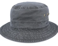 Hot Stetson Delave Organic Cotton Vintage Black Bucket -