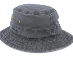 Hot Stetson Delave Organic Cotton Vintage Black Bucket -