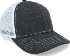 Trucker-John Deere Denim Look Patch Black/White Trucker -