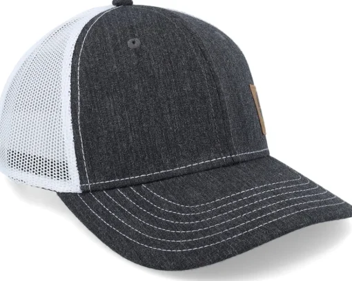 Trucker-John Deere Denim Look Patch Black/White Trucker -