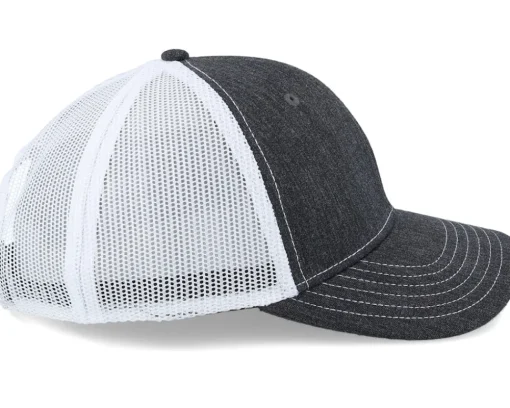 Trucker-John Deere Denim Look Patch Black/White Trucker -