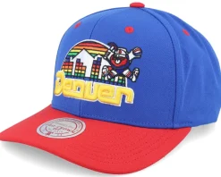 Adjustable-Mitchell & Ness Denver Nuggets All In 2.0 Pro /Red Adjustable - Blue