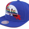 Snapback-Mitchell & Ness Denver Nuggets Paint By Number Hwc Snapback - Blue