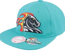 Snapback-Mitchell & Ness Detroit Pistons Dead Remix Deadstock Teal Snapback - Blue