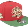 Fashion Mitchell & Ness Detroit Pistons Nightmare Red/Green Fitted -