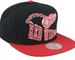 Snapback-Mitchell & Ness Detroit Red Wings Crooked Path Snapback - Black