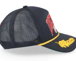 Trucker-Mitchell & Ness Detroit Red Wings Gold Leaf Hwc Trucker - Black