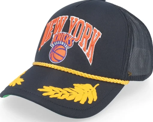 Trucker-Mitchell & Ness Detroit Red Wings Gold Leaf Hwc Trucker - Black