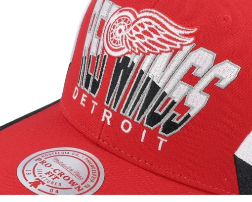 Adjustable-Mitchell & Ness Detroit Wings Retrodome Pro Vintage - Red