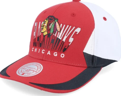 Adjustable-Mitchell & Ness Detroit Wings Retrodome Pro Vintage - Red