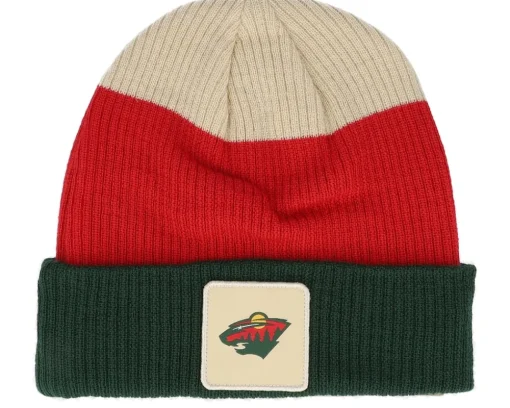 Cuff Beanies-Fanatics Detroit Red Wings Showboat Black/Red/Natural Cuff - Red, Black